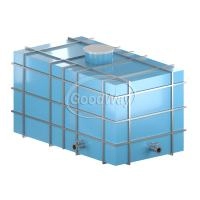 Пластиковая емкость для воды 2*2*1,5м (наземная, квадратная)