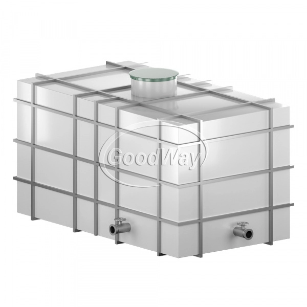 Пластиковая емкость для воды 2*2*1,5м (наземная, квадратная)